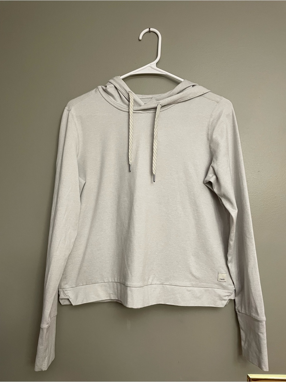 Vuori Heather Dreamknit Light Gray Cozy Pullover Hoodie